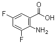 2-Amino-3,5-difluorobenzoic acid molecular structure (CAS 126674-78-0)