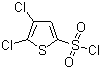 2,3-二氯-5-氯磺酰基噻吩分子结构 (CAS 126714-85-0)