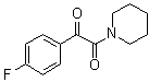 1-(4-氟苯基)-2-(1-哌啶基)-1,2-乙二酮分子结构 (CAS 1268138-60-8)