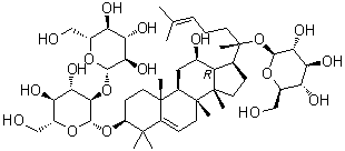 5,6-二去氢人参皂苷 Rd分子结构 (CAS 1268459-68-2)