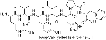 Angiotensin III molecular structure (CAS 12687-51-3)