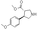 (3S,4R)-4-(4-Methoxyphenyl)-3-pyrrolidinecarboxylic acid methyl ester molecular structure (CAS 1269260-01-6)