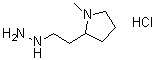 2-(2-Hydrazinylethyl)-1-methylpyrrolidine hydrochloride (1:1) molecular structure (CAS 1269292-40-1)