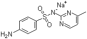 磺胺甲基嘧啶钠分子结构 (CAS 127-58-2)