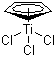 三氯(环戊二烯基)钛分子结构 (CAS 1270-98-0)