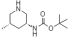 N-[(3R,5S)-5-Methyl-3-piperidinyl]carbamic acid 1,1-dimethylethyl ester molecular structure (CAS 1270019-92-5)