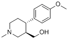 trans-(±)-4-(4-Methoxyphenyl)-1-methyl-3-piperidinemethanol molecular structure (CAS 127017-78-1)