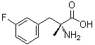 3-氟-alpha-甲基-D-苯丙氨酸分子结构 (CAS 1270184-80-9)