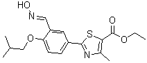2-[3-[(Hydroxyimino)methyl]-4-(2-methylpropoxy)phenyl]-4-methyl-5-thiazolecarboxylic acid ethyl ester molecular structure (CAS 1271738-74-9)