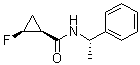 [1S-[1alpha(R),2alpha]]-2-氟-N-(1-苯基乙基)环丙烷甲酰胺分子结构 (CAS 127254-14-2)