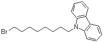 9-(8-溴辛基)-9H-咔唑分子结构 (CAS 127271-60-7)