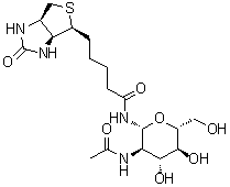 2-Acetamido-2-deoxy-beta-D-glucopyranosylaminobiotin molecular structure (CAS 1272755-69-7)