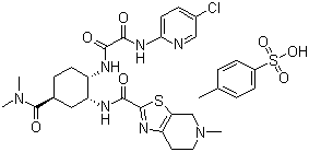 伊多塞班对甲苯磺酸盐分子结构 (CAS 127285-08-9)