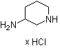3-哌啶胺盐酸盐分子结构 (CAS 127294-75-1)