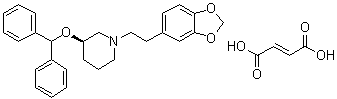 扎非那新富马酸盐分子结构 (CAS 127308-98-9)