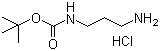 N-叔丁氧羰基-1,3-丙二胺盐酸盐分子结构 (CAS 127346-48-9)