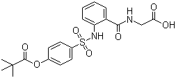 Sivelestat molecular structure (CAS 127373-66-4)