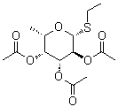 乙基 6-脱氧-1-硫代-beta-L-吡喃半乳糖苷 2,3,4-三乙酸酯分子结构 (CAS 127501-41-1)
