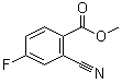 2-氰基-4-氟苯甲酸甲酯分子结构 (CAS 127510-96-7)