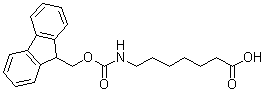 7-[N-(芴甲氧羰基)氨基]庚酸分子结构 (CAS 127582-76-7)