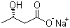 结构式 CAS# 127604-16-4, (S)-(+)-3-羟基丁酸钠盐