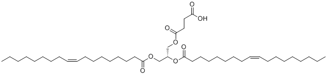 4-[(2R)-2,3-双{[(9Z)-十八碳-9-烯酰基]氧基}丙氧基]-4-氧代丁酸分子结构 (CAS 127640-49-7)