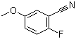 2-氟-5-甲氧基苯腈分子结构 (CAS 127667-01-0)
