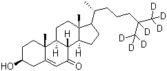 7-Ketocholesterol-D7 molecular structure (CAS 127684-08-6)