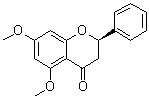 (2R)-2,3-二氢-5,7-二甲氧基-2-苯基-4H-1-苯并吡喃-4-酮分子结构 (CAS 1277188-85-8)