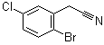 2-溴-5-氯苯乙腈分子结构 (CAS 127792-49-8)