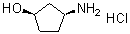(1R,3S)-3-Aminocyclopentanol hydrochloride molecular structure (CAS 1279032-31-3)