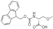 N-[(9H-Fluoren-9-ylmethoxy)carbonyl]-O-methyl-D-serine molecular structure (CAS 1279032-69-7)
