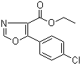 5-(4-氯苯基)恶唑-4-甲酸乙酯分子结构 (CAS 127919-28-2)