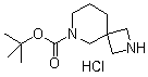 2,6-Diazaspiro[3.5]nonane-6-carboxylic acid tert-butyl ester hydrochloride molecular structure (CAS 1279844-25-5)