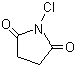 N-氯代丁二酰亚胺分子结构 (CAS 128-09-6)