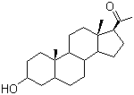 孕烷醇酮分子结构 (CAS 128-20-1)