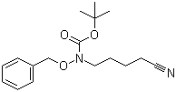 N-(4-氰基丁基)-N-(苯基甲氧基)氨基甲酸叔丁酯分子结构 (CAS 128173-50-2)