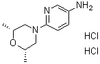 rel-6-[(2R,6S)-2,6-二甲基-4-吗啉基]-3-吡啶胺二盐酸盐分子结构 (CAS 1282295-12-8)