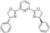 2,6-二[(4R)-4-苯基-2-恶唑啉基]吡啶分子结构 (CAS 128249-70-7)
