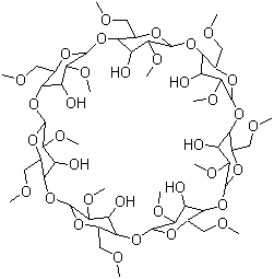 甲基倍他环糊精分子结构 (CAS 128446-36-6)