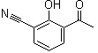 3-乙酰基-2-羟基苯甲腈分子结构 (CAS 128546-86-1)