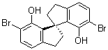 (1R)-6,6'-二溴-2,2',3,3'-四氢-1,1'-螺双[1H-茚]-7,7'-二醇分子结构 (CAS 1286189-15-8)