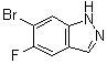 结构式 CAS# 1286734-85-7, 6-溴-5-氟-1H-吲唑