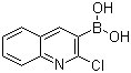 2-氯喹啉-3-硼酸分子结构 (CAS 128676-84-6)