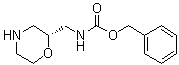 N-[(2R)-2-吗啉基甲基]氨基甲酸苄酯分子结构 (CAS 1286768-73-7)