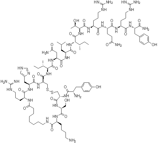 猪C2-神经肽Y分子结构 (CAS 128806-04-2)