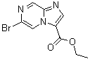 6-溴咪唑并[1,2-a]吡嗪-3-羧酸乙酯分子结构 (CAS 1289193-46-9)