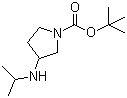 3-[(1-甲基乙基)氨基]-1-吡咯烷甲酸叔丁酯分子结构 (CAS 1289385-05-2)