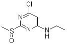 6-氯-N-乙基-2-(甲亚磺酰基)-4-嘧啶胺分子结构 (CAS 1289385-39-2)