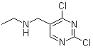 2,4-Dichloro-N-ethyl-5-pyrimidinemethanamine molecular structure (CAS 1289386-18-0)